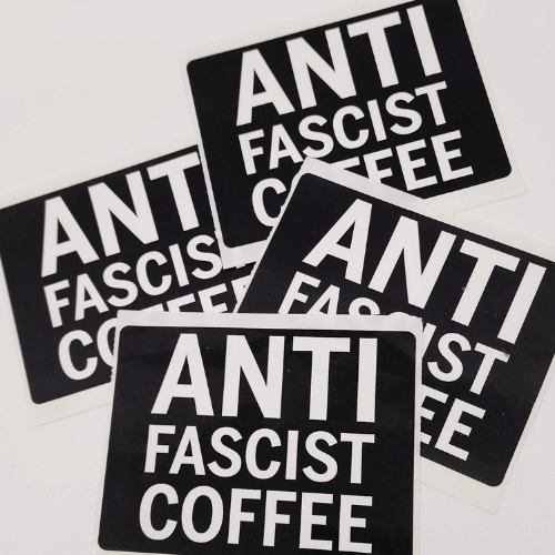 Antifascist Coffee Stickers